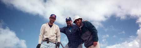 group on fremont peak summit, wyoming